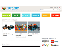 Tablet Screenshot of brickset.com